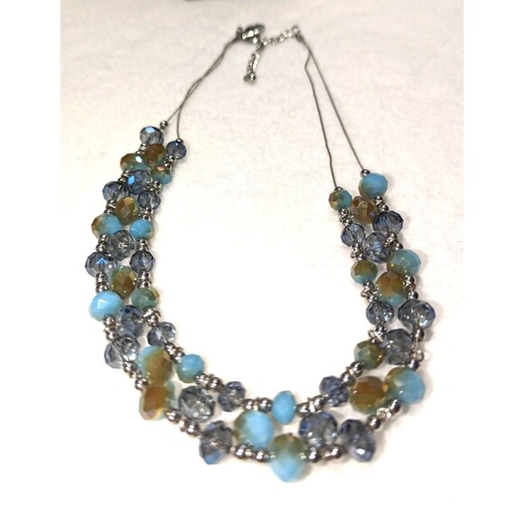 Charming Charlie Shades of Blue Faceted Beads - Picture 2 of 8